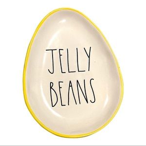 Rae Dunn Jelly Beans Easter Egg shaped plate